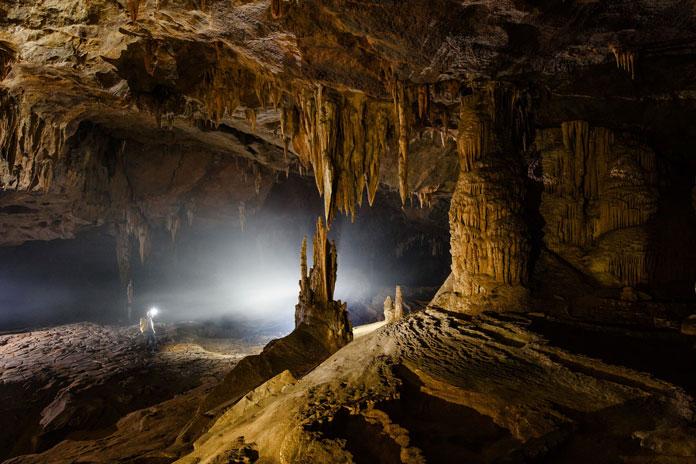 Stalactites in Nuoc Nut Cave