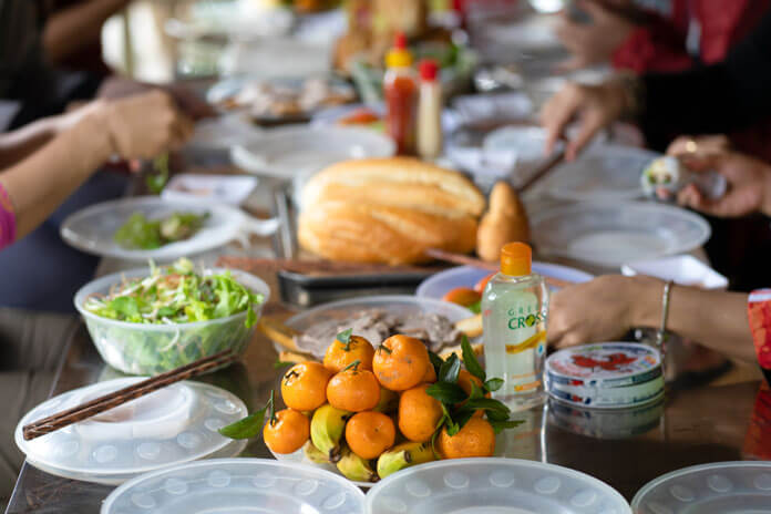 Delicious food on tour