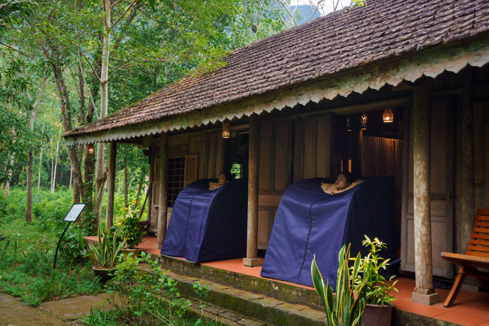 Herbal sauna from organic and green ingredients