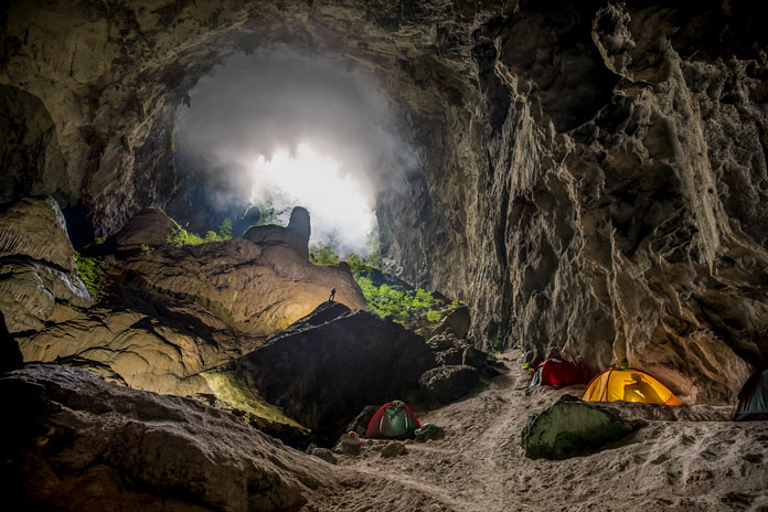View to the Garden of Edam from Camp 2 in Son Doong