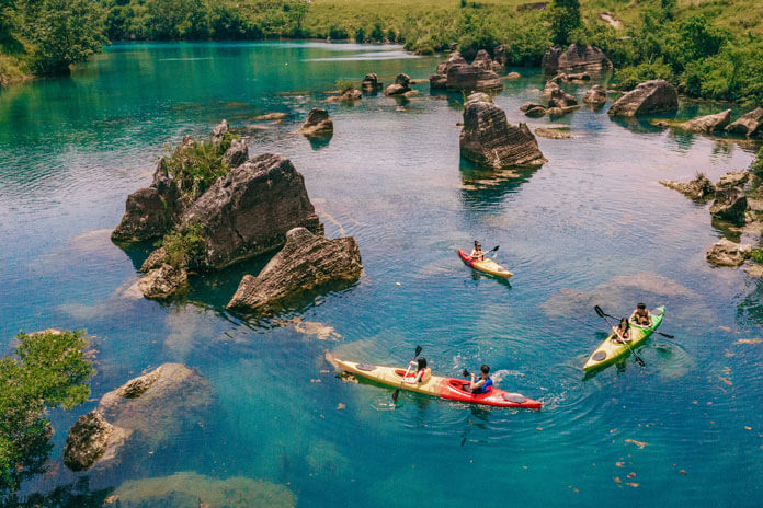 Kayaking and stand up padding on Chay river