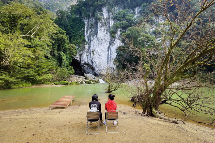 Relax at the Tu Lan campsite.