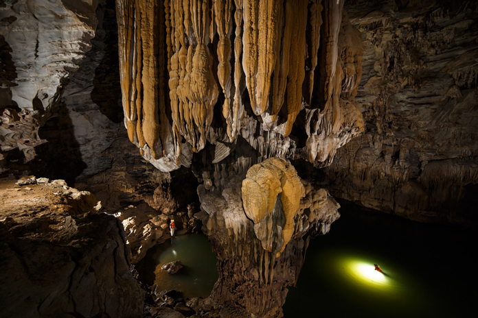At 3 kilometers, Ken Cave is the longest river cave in the Tu Lan Cave System.