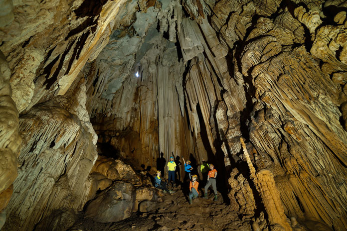 Song Oxalis Cave is a unique dry cave with numerous amazing calcite formations