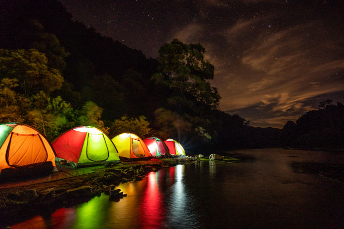 The overview of Hang Tien Campsite - the most beautiful one in the Tu Lan - Hang Tien area.