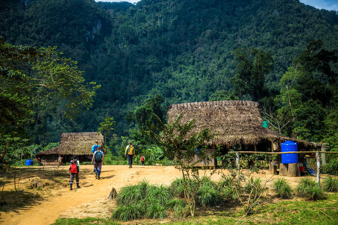 Doong Village where adventure team stops for lunch.