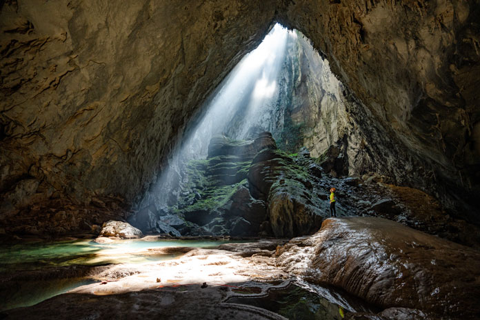 Doline 1 welcomes stunning sunbeams from about 11 am to 1 pm.